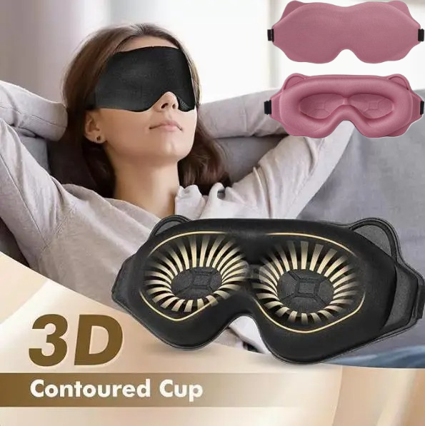 Eye Mask Sleep Travel - Masker Tidur 3D Penutup Mata Anti