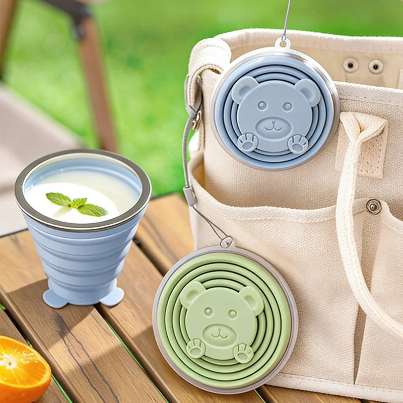 Water Bottle Collapsible - Cangkir Silikon Lipat Portabel untuk Perjalanan