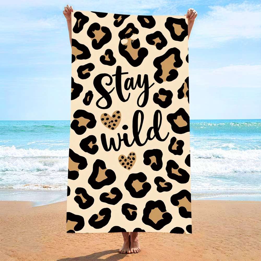 Travel Towel Quick Dry - Handuk Pantai Cepat Kering Motif Macan