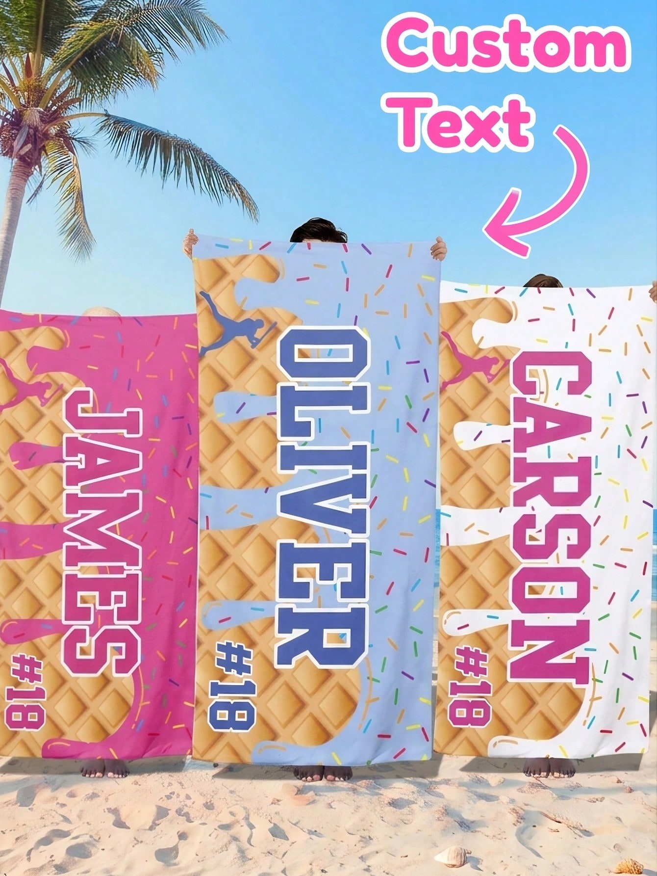 Travel Towel Quick Dry - 1 Buah Handuk Pantai Bisbol Es