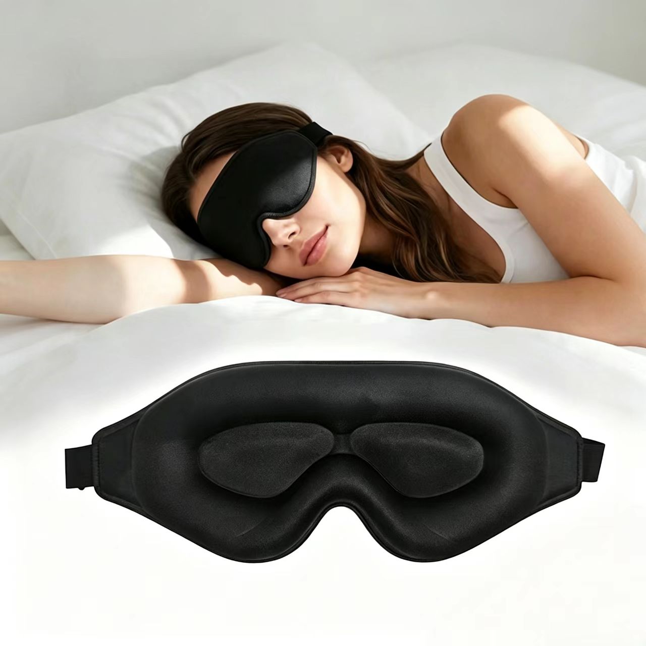 Eye Mask Sleep Travel - Masker Mata 3D, Masker Tidur Nyaman