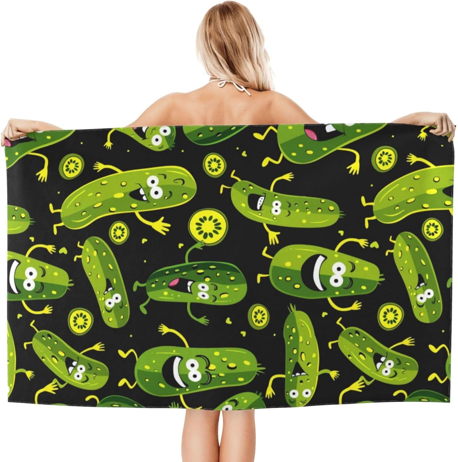 Handuk Pantai Lucu Motif Pickl - Travel Towel Quick Dry ulasan dan harga