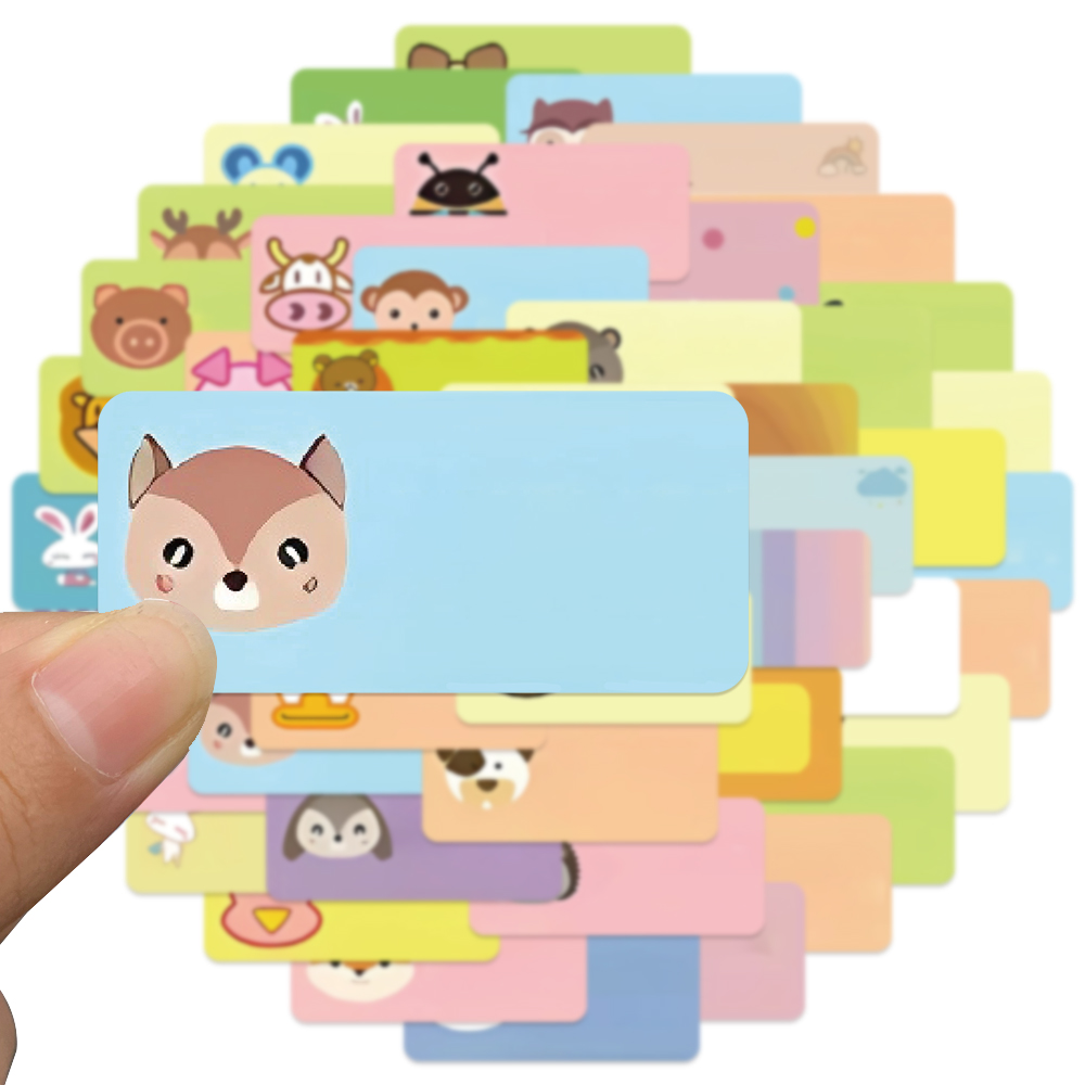 50 Buah Stiker Nama Kartun Sti - Sticker Luggage Decorative ulasan dan harga