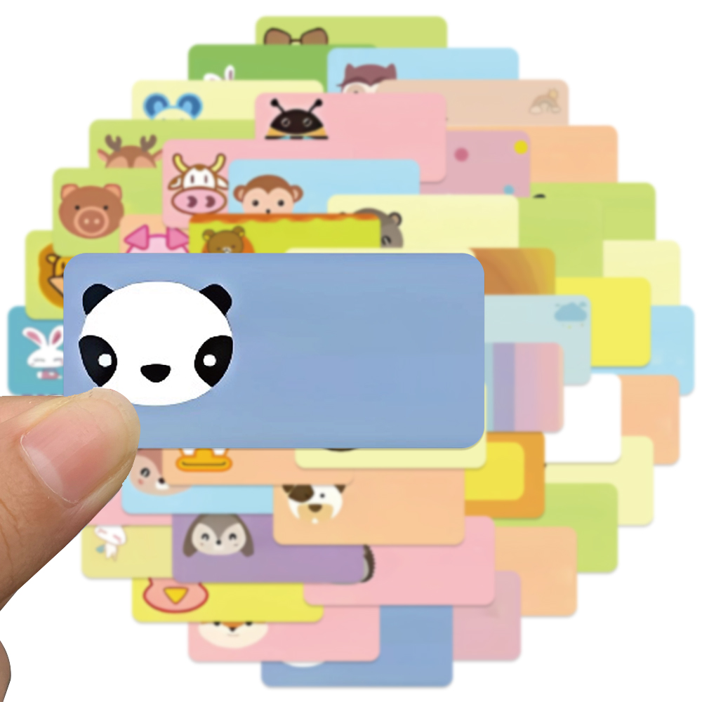 50 Buah Stiker Nama Kartun Sti - Sticker Luggage Decorative ulasan dan harga