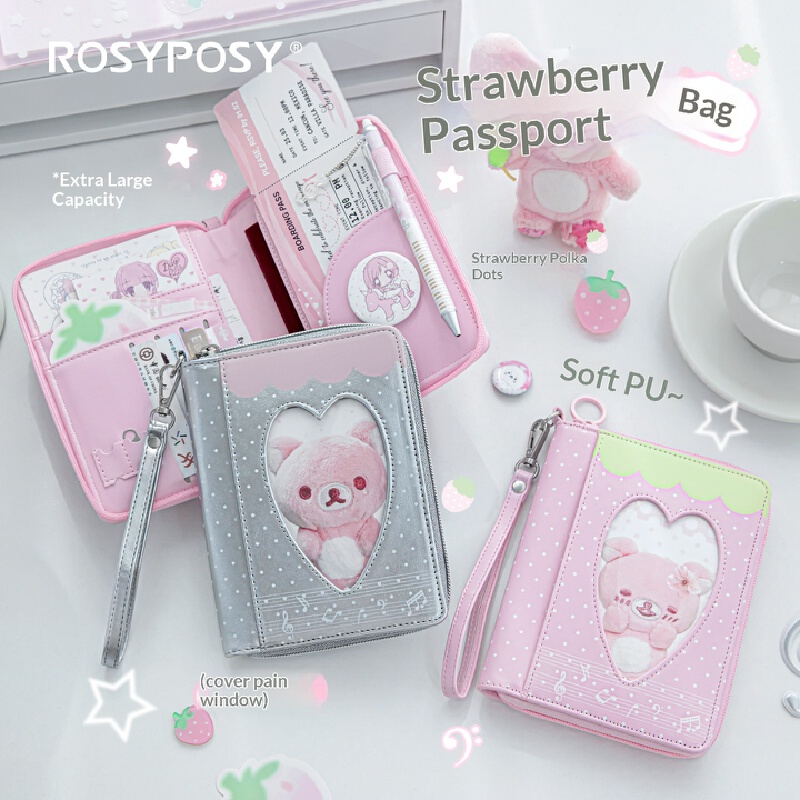Dompet Paspor RosyPosy Motif P - Travel Accessories Wallet ulasan dan harga