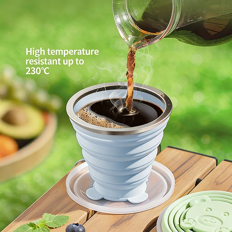 Cangkir Silikon Lipat Portabel - Water Bottle Collapsible ulasan dan harga
