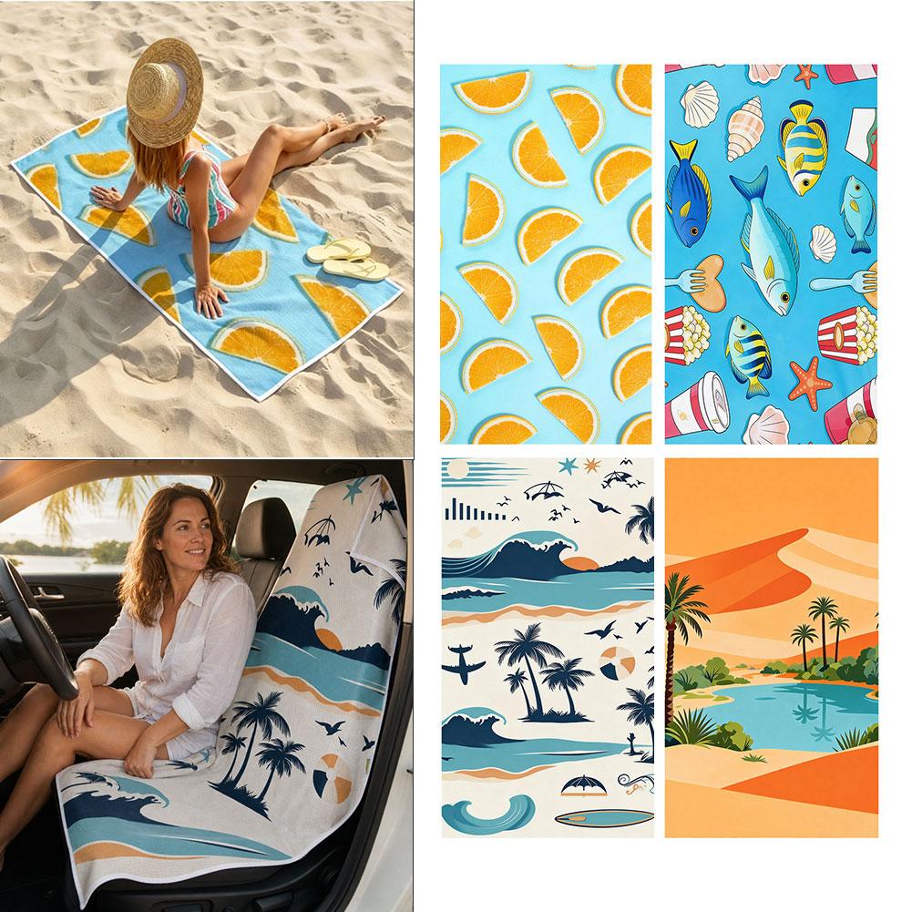 Sarung Jok Mobil 2-in-1 Berfun - Travel Towel Quick Dry ulasan dan harga