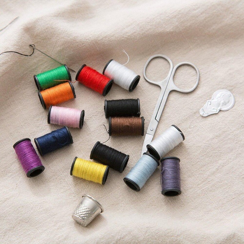 Kit jahit Mini portabel 10 bua - Travel Accessories Kit For Women ulasan dan harga