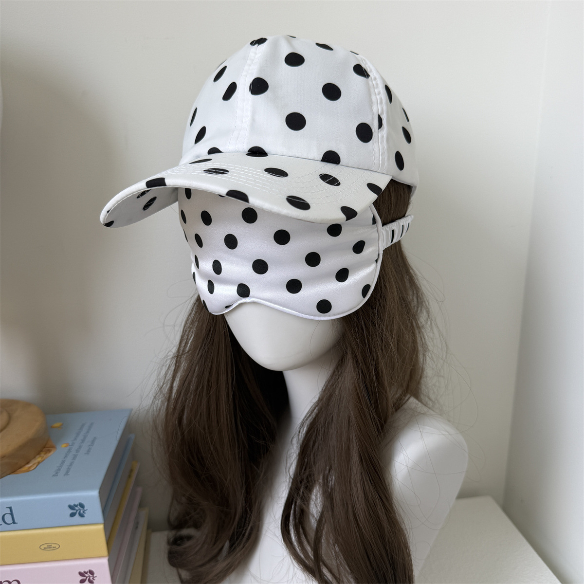 Topi Bisbol Polka Dot & Masker - Travel Accessories Kit For Women ulasan dan harga