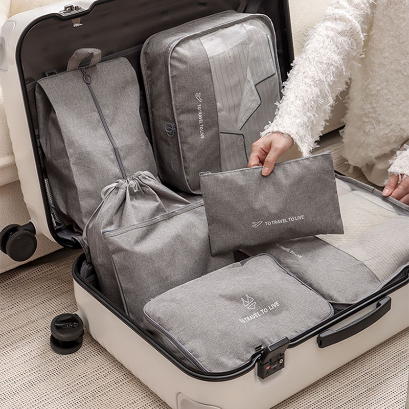 Set 7 Buah Packing Cube Perjal - Travel Accessories Kit For Women ulasan dan harga