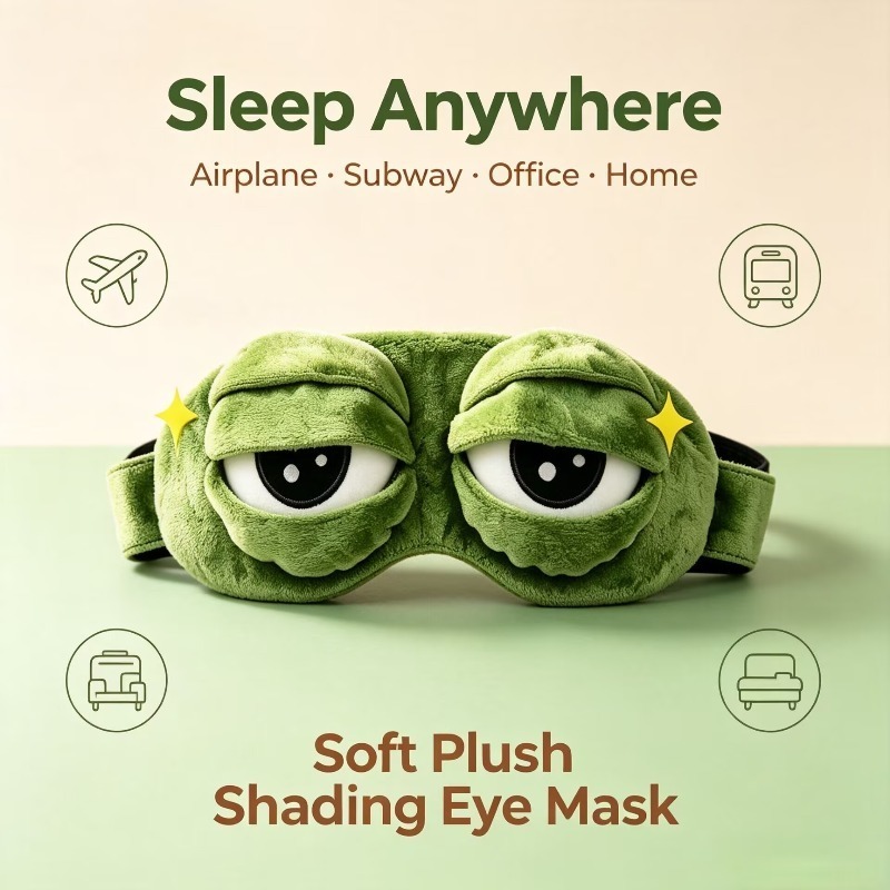 Penutup Mata Tidur Katak 3D Lu - Eye Mask Sleep Travel ulasan dan harga