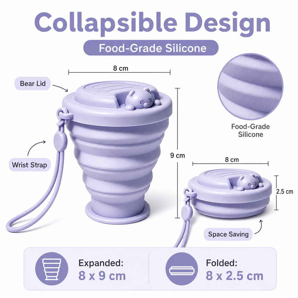 Gelas Air Silikon Lipat Portab - Water Bottle Collapsible ulasan dan harga