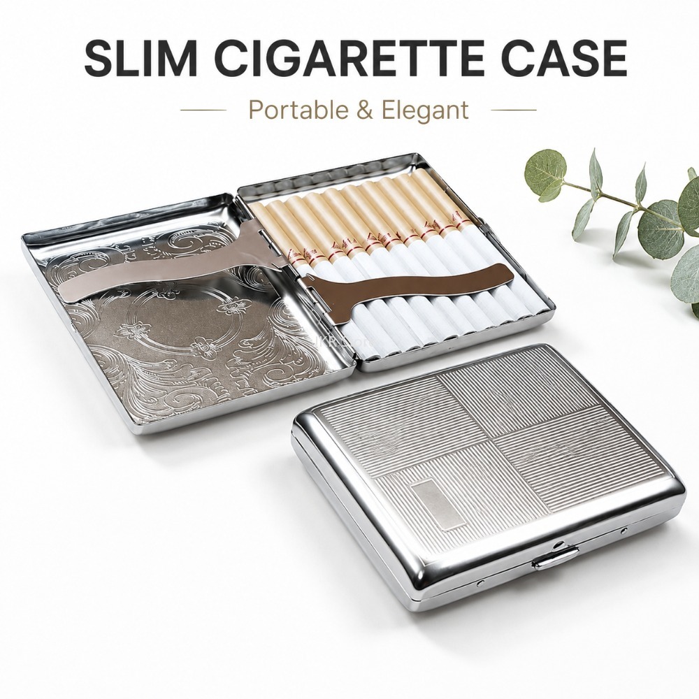 Kotak Rokok Stainless Steel Be - Travel Accessories Case ulasan dan harga