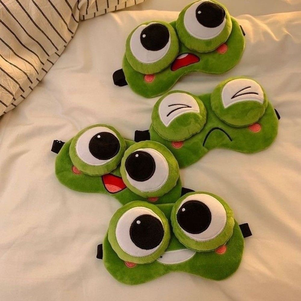 Penutup Mata Tidur Katak Kartu - Eye Mask Sleep Travel ulasan dan harga