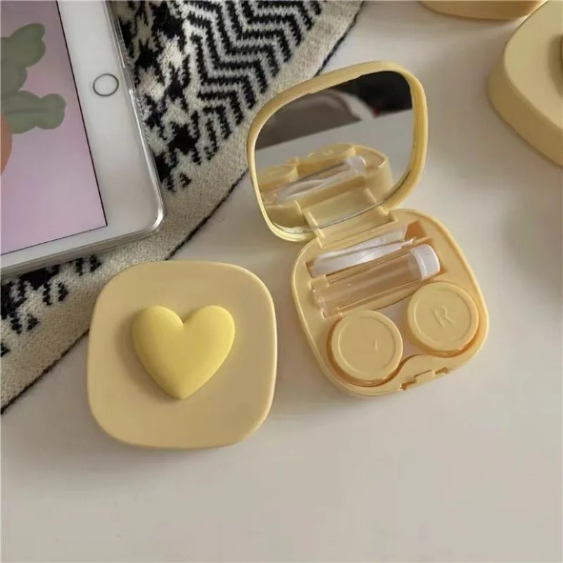 Kotak wadah lensa kontak hati  - Travel Accessories Kit For Women ulasan dan harga
