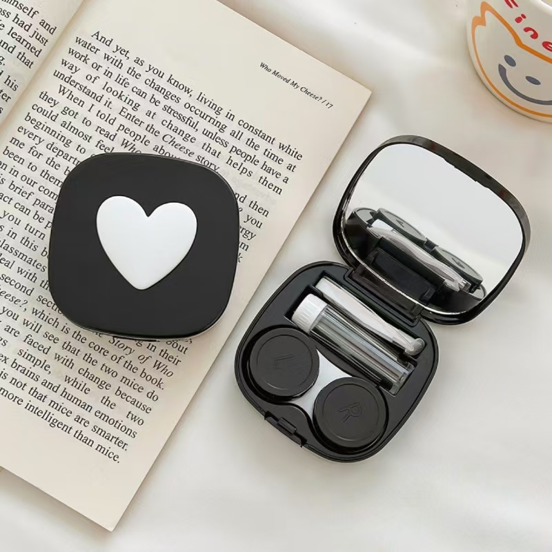 Kotak Lensa Kontak Hati dengan - Travel Accessories Kit For Women ulasan dan harga