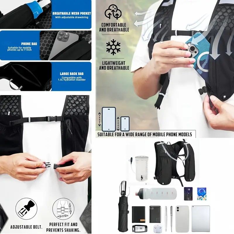 Rompi Lari Unisex Tahan Air da - Hydration Pack Backpack ulasan dan harga
