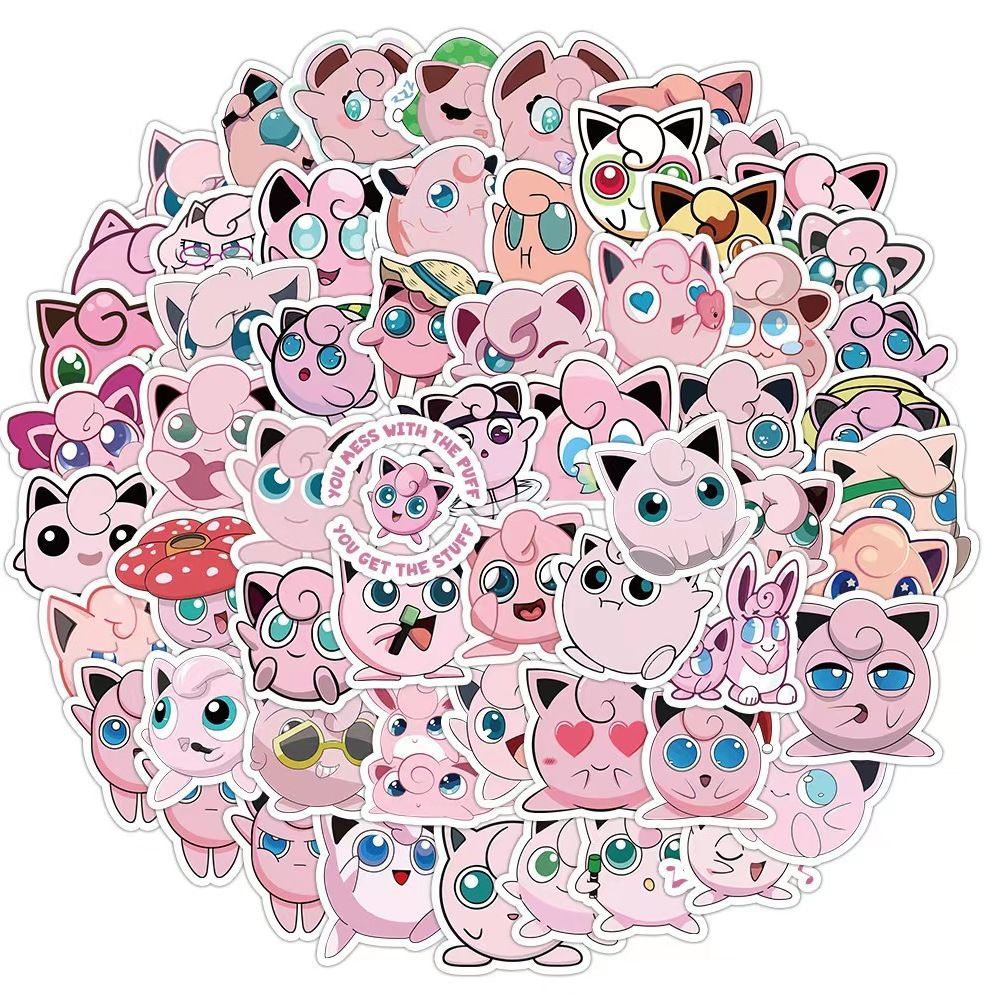 Stiker Jigglypuff Lucu Pokémon - Sticker Luggage Decorative ulasan dan harga