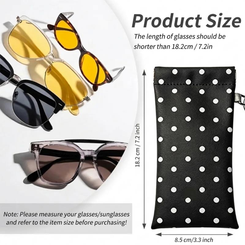 1 buah Kantong Kacamata Polka  - Travel Accessories Pouch For Women ulasan dan harga