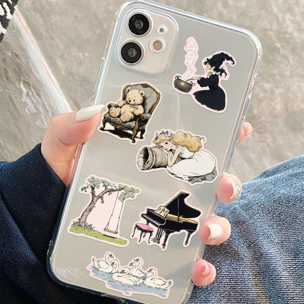 50 Buah Stiker Dunia Komik Sti - Sticker Luggage Decorative ulasan dan harga