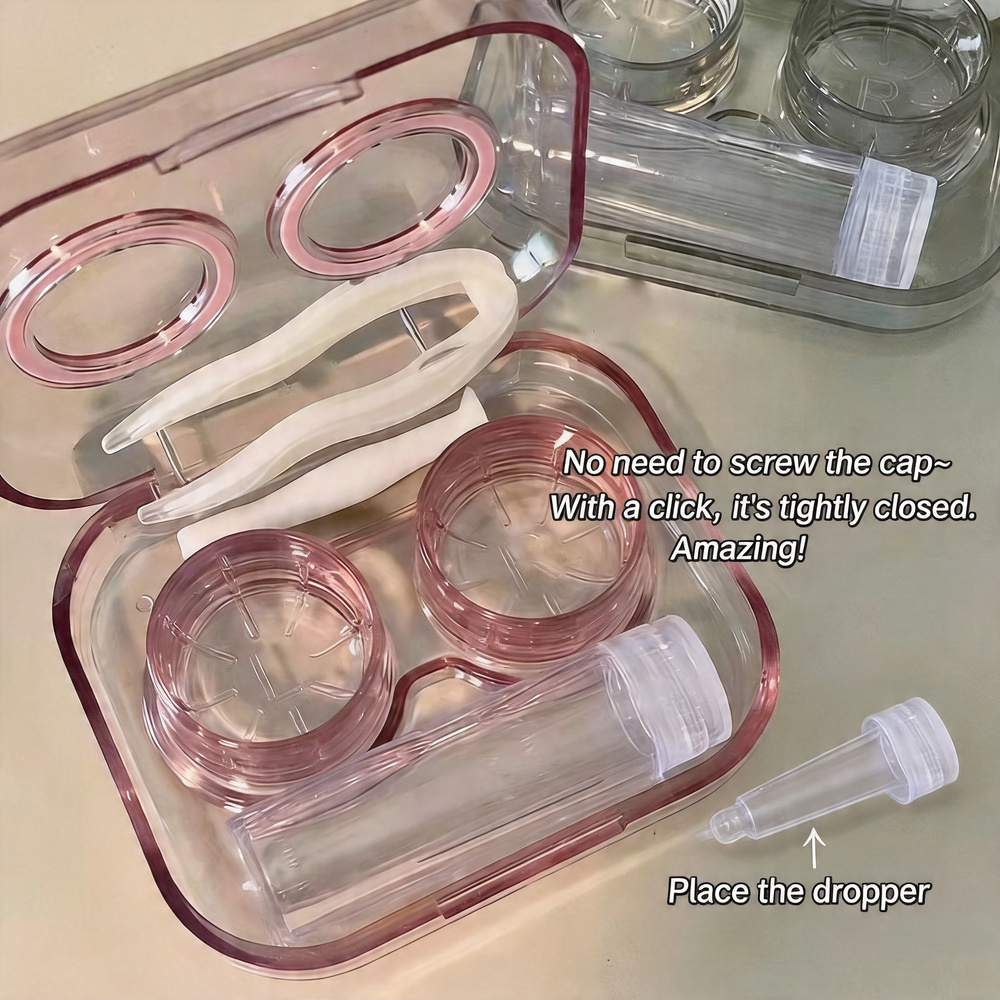 KLASSNUM Kotak Lensa Kontak Lu - Travel Accessories Kit For Women ulasan dan harga