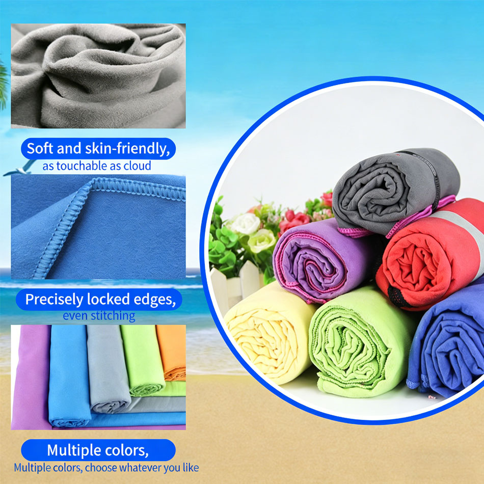 1 Buah Handuk Pantai Serat Mik - Travel Towel Quick Dry ulasan dan harga
