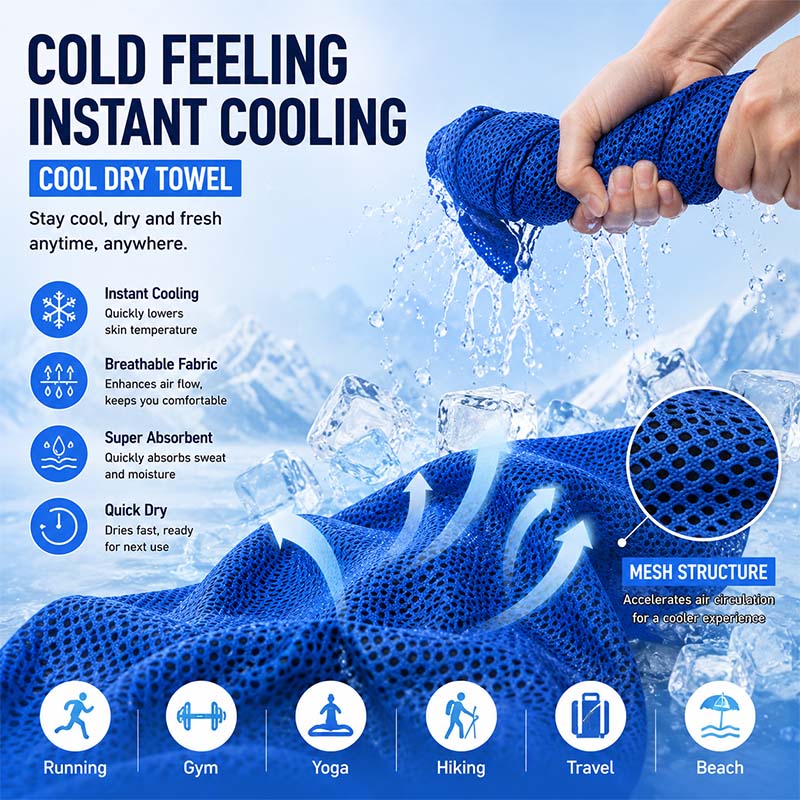 Handuk Olahraga Pendingin Port - Travel Towel Quick Dry ulasan dan harga