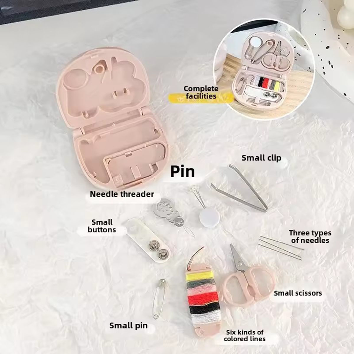 Kit Mesin Jahit Manual Mini Al - Travel Accessories Kit For Women ulasan dan harga