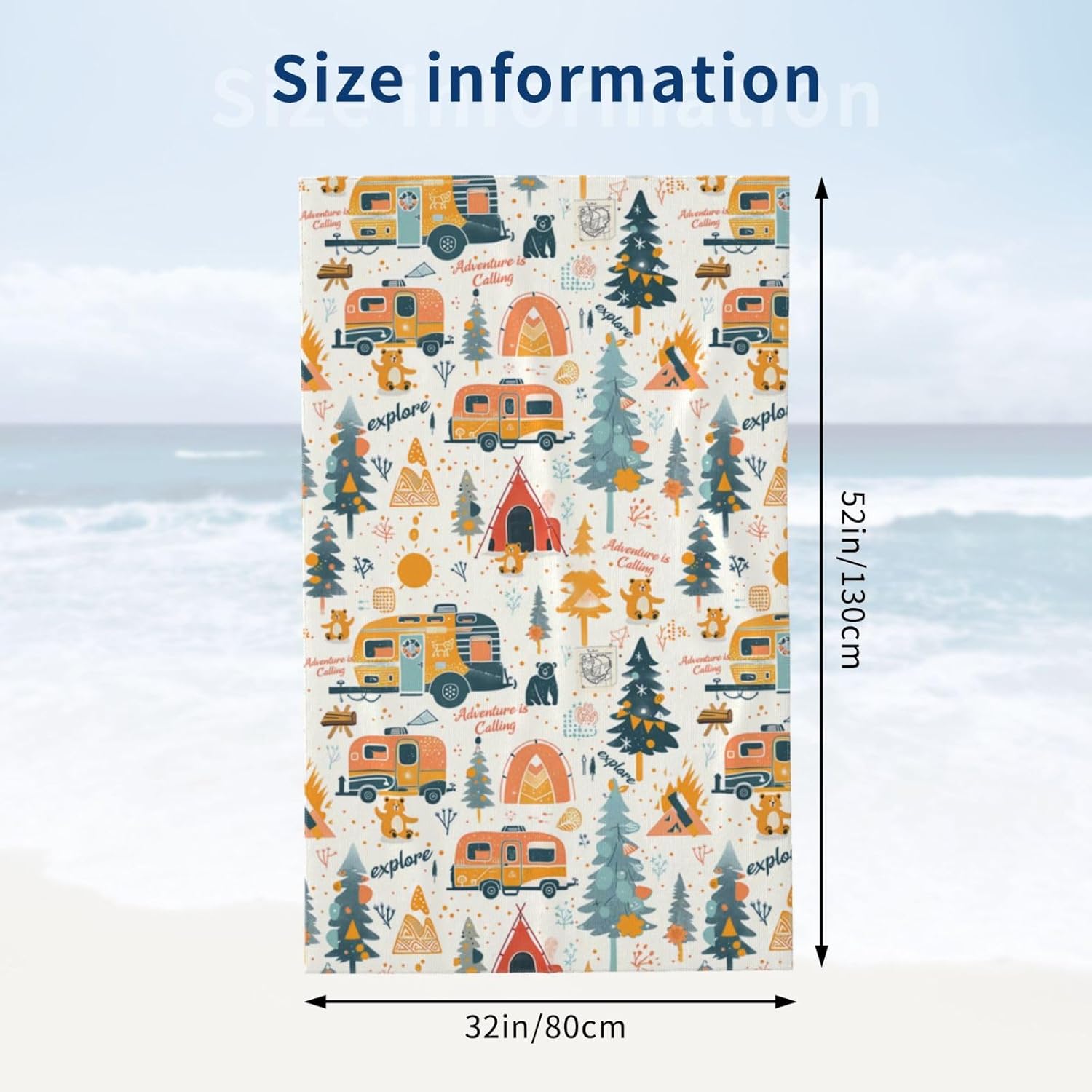 Handuk Pantai Petualangan Berk - Travel Towel Quick Dry ulasan dan harga