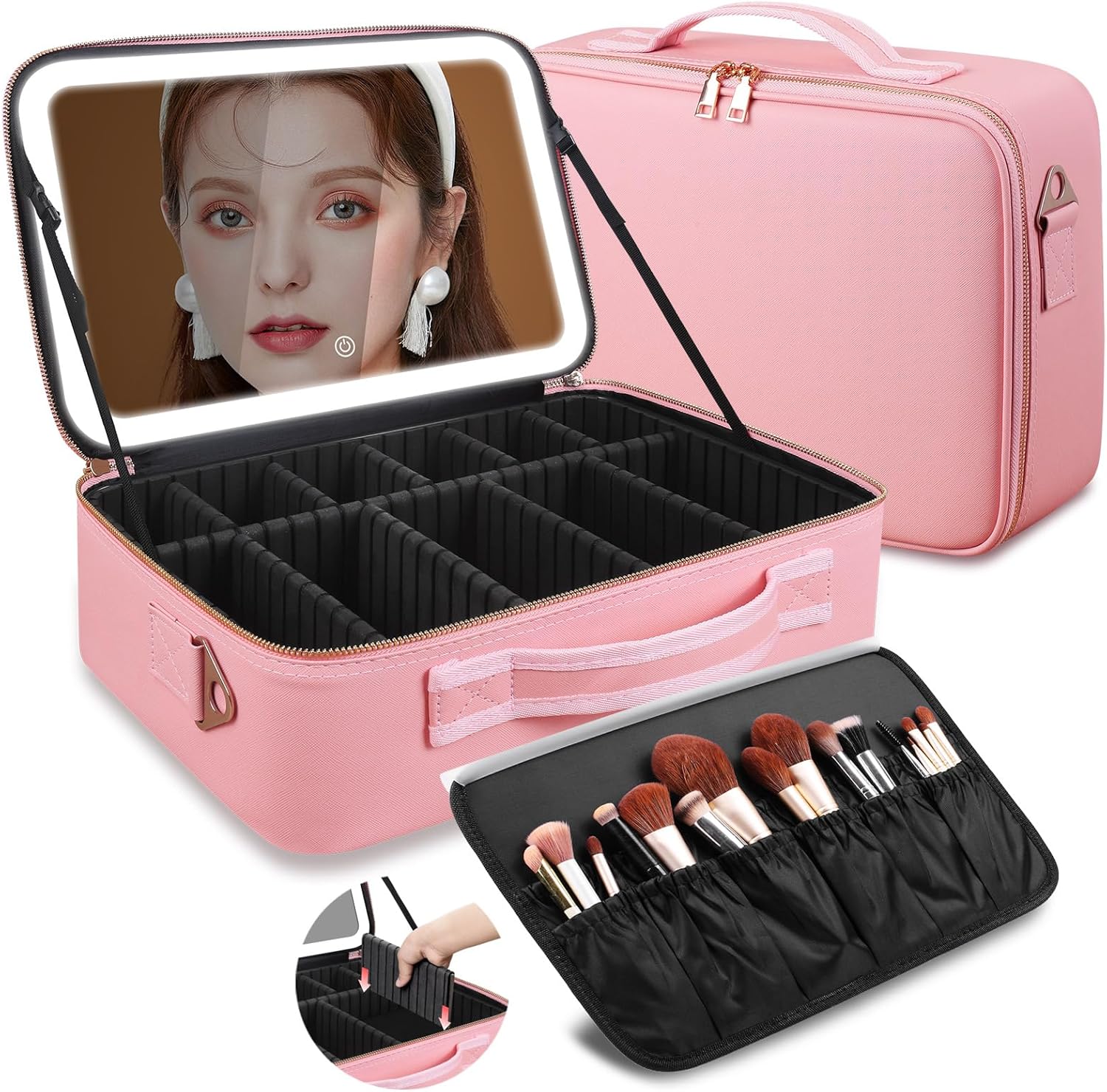 Tas Makeup Kapasitas Besar 15' - Travel Accessories Case ulasan dan harga