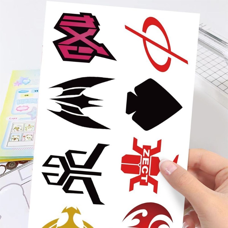 60 Lembar Stiker Logo Kamen Ri - Sticker Luggage Decorative ulasan dan harga