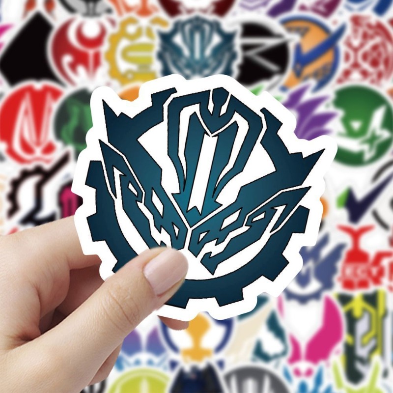 60 Lembar Stiker Logo Kamen Ri - Sticker Luggage Decorative ulasan dan harga