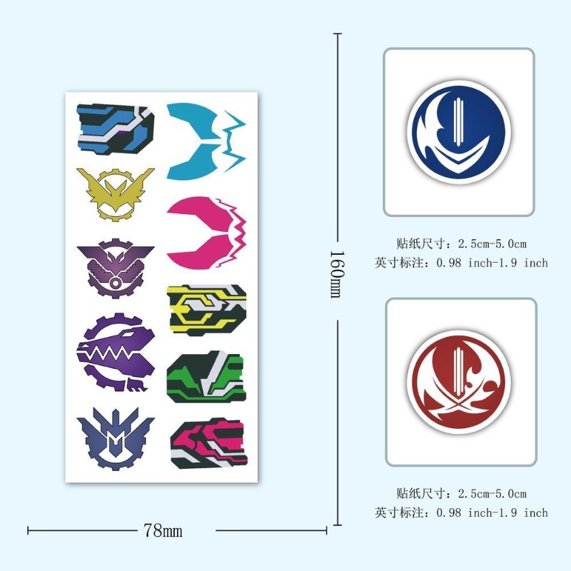 60 Lembar Stiker Logo Kamen Ri - Sticker Luggage Decorative ulasan dan harga